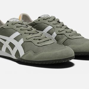 Onitsuka Tiger Serra Burnt Olive and White Sneakers